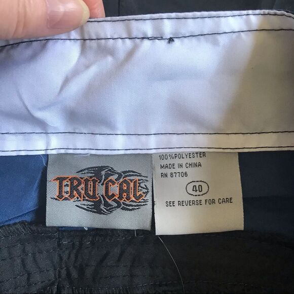 Tru Cal Swim Shorts Trunks Boardshorts Zip Pocket NWT - Picture 11 of 14